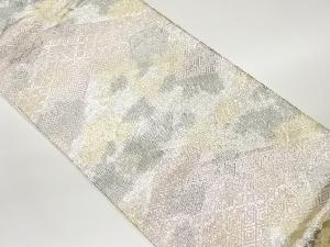 佐賀錦松皮菱に華文・菊・古典柄模様織り出し袋帯